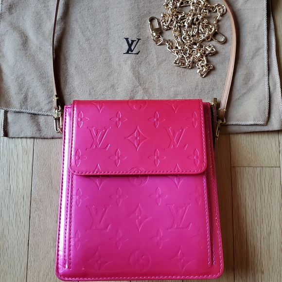 SOLD!!!Louis Vuitton Vernis Mott Bag in Hot PINK ! - Picture 8 of 8